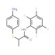 2-[(4-Aminophenyl)thio]-N-(2,3,5,6-tetrafluorophenyl)propanamide - chemical structure image