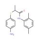 2-[(4-Aminophenyl)thio]-N-(2,5-dimethylphenyl)-propanamide - chemical structure image