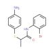 2-[(4-Aminophenyl)thio]-N-(2-bromophenyl)-propanamide - chemical structure image