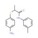 2-[(4-Aminophenyl)thio]-N-(3-methylphenyl)-propanamide - chemical structure image