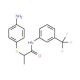 2-[(4-Aminophenyl)thio]-N-[3-(trifluoromethyl)-phenyl]propanamide - chemical structure image