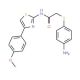 2-[(4-Aminophenyl)thio]-N-[4-(4-methoxyphenyl)-1,3-thiazol-2-yl]acetamide - chemical structure image