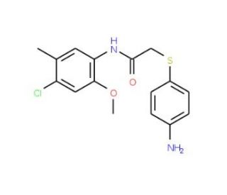 2-[(4-Aminophenyl)thio]-N-(4-chloro-2-methoxy-5-methylphenyl)acetamide - chemical structure image