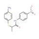 2-[(4-Aminophenyl)thio]-N-(4-nitrophenyl)-propanamide - chemical structure image