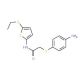 2-[(4-Aminophenyl)thio]-N-[5-(ethylthio)-2-thienyl]acetamide - chemical structure image