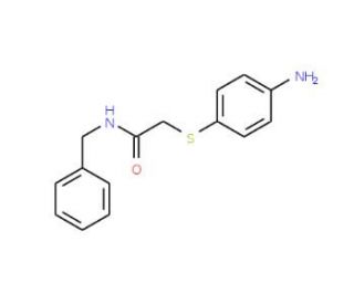 2-[(4-Aminophenyl)thio]-N-benzylacetamide - chemical structure image