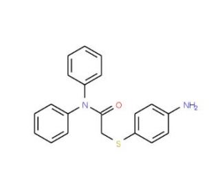 2-[(4-Aminophenyl)thio]-N,N-diphenylacetamide - chemical structure image