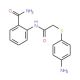 2-({[(4-Aminophenyl)thio]acetyl}amino)benzamide - chemical structure image