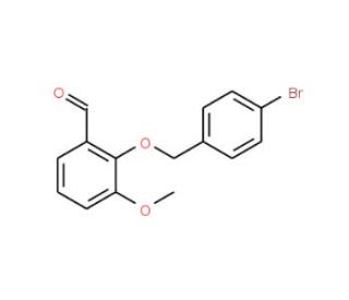 2-[(4-Bromobenzyl)oxy]-3-methoxybenzaldehyde - chemical structure image