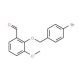 2-[(4-Bromobenzyl)oxy]-3-methoxybenzaldehyde - chemical structure image
