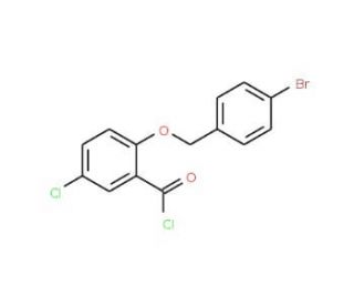 2-[(4-bromobenzyl)oxy]-5-chlorobenzoyl chloride - chemical structure image