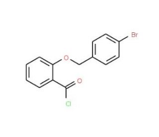 2-[(4-bromobenzyl)oxy]benzoyl chloride - chemical structure image