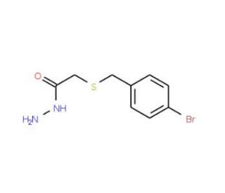 2-[(4-Bromobenzyl)thio]acetohydrazide - chemical structure image