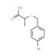2-[(4-bromobenzyl)thio]propanoic acid - chemical structure image
