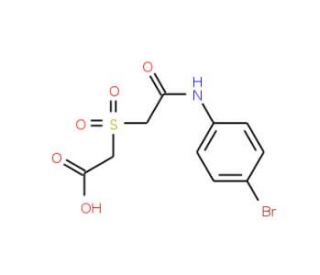 2-({[(4-bromophenyl)carbamoyl]methane}sulfonyl)acetic acid - chemical structure image