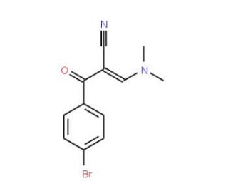 2-[(4-Bromophenyl)carbonyl]-3-(dimethylamino)prop-2-enenitrile (CAS 52200-18-7) - chemical structure image