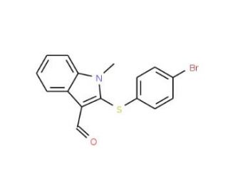 2-[(4-Bromophenyl)sulfanyl]-1-methyl-1H-indole-3-carbaldehyde - chemical structure image