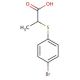 2-[(4-bromophenyl)sulfanyl]propanoic acid - chemical structure image