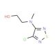 2-[(4-Chloro-1,2,5-thiadiazol-3-yl)(methyl)amino]-ethanol (CAS 877802-01-2) - chemical structure image