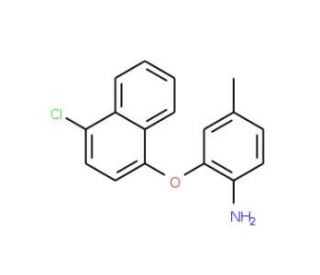 2-[(4-Chloro-1-naphthyl)oxy]-4-methylphenylamine - chemical structure image