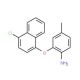 2-[(4-Chloro-1-naphthyl)oxy]-4-methylphenylamine - chemical structure image