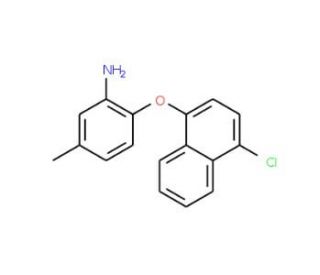2-[(4-Chloro-1-naphthyl)oxy]-5-methylphenylamine - chemical structure image
