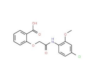 2-[(4-Chloro-2-methoxy-phenylcarbamoyl)-methoxy]-benzoic acid - chemical structure image