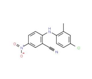 2-[(4-Chloro-2-methylphenyl)amino]-5-nitrobenzonitrile - chemical structure image