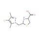 2-[(4-Chloro-3,5-dimethyl-1H-pyrazol-1-yl)methyl]-1,3-thiazolidine-4-carboxylic acid - chemical structure image