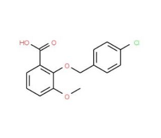 2-[(4-Chlorobenzyl)oxy]-3-methoxybenzoic acid - chemical structure image