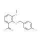 2-[(4-chlorobenzyl)oxy]-3-methoxybenzoyl chloride - chemical structure image