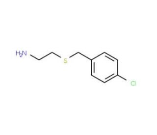 2-[(4-chlorobenzyl)thio]ethanamine (CAS 60116-21-4) - chemical structure image