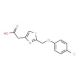 {2-[(4-chlorophenoxy)methyl]-1,3-thiazol-4-yl}acetic acid - chemical structure image