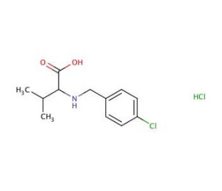 2-{[(4-chlorophenyl)methyl]amino}-3-methylbutanoic acid hydrochloride - chemical structure image
