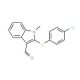 2-[(4-Chlorophenyl)sulfanyl]-1-methyl-1H-indole-3-carbaldehyde - chemical structure image