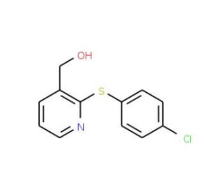 {2-[(4-Chlorophenyl)sulfanyl]-3-pyridinyl}methanol (CAS 51723-83-2) - chemical structure image