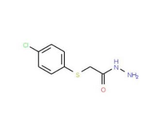 2-[(4-Chlorophenyl)sulfanyl]acetohydrazide (CAS 75150-40-2) - chemical structure image
