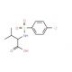 2-{[(4-Chlorophenyl)sulfonyl]amino}-3-methylbutanoic acid - chemical structure image