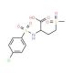 2-{[(4-chlorophenyl)sulfonyl]amino}-4-(methylsulfonyl)butanoic acid - chemical structure image