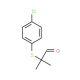 2-[(4-Chlorophenyl)thio]-2-methylpropanal (CAS 56421-90-0) - chemical structure image
