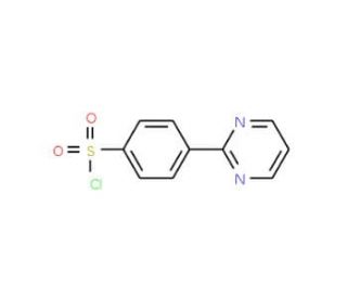 2-[(4-Chlorosulphonyl)phenyl]pyrimidine (CAS 912569-53-0) - chemical structure image
