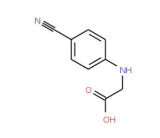 2-[(4-cyanophenyl)amino]acetic acid (CAS 42288-26-6) - chemical structure image