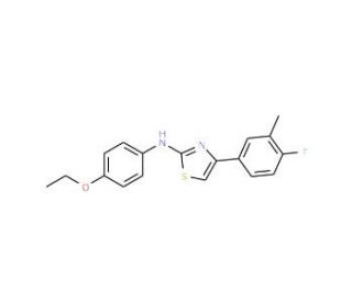 2-[(4-Ethoxyphenyl)amino]-4-(4-fluoro-3-methylphenyl)-1,3-thiazole - chemical structure image