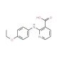 2-[(4-ethoxyphenyl)amino]nicotinic acid (CAS 4394-10-9) - chemical structure image