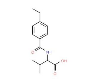 2-[(4-ethylbenzoyl)amino]-3-methylbutanoic acid - chemical structure image