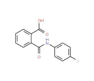 2-[(4-Fluoroanilino)carbonyl]benzoic acid (CAS 19336-77-7) - chemical structure image