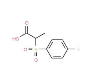 2-[(4-fluorobenzene)sulfonyl]propanoic acid - chemical structure image