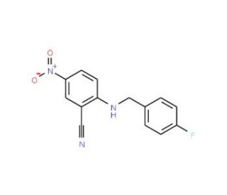 2-[(4-Fluorobenzyl)amino]-5-nitrobenzonitrile - chemical structure image