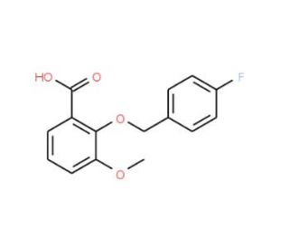 2-[(4-Fluorobenzyl)oxy]-3-methoxybenzoic acid - chemical structure image