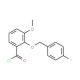2-[(4-fluorobenzyl)oxy]-3-methoxybenzoyl chloride - chemical structure image